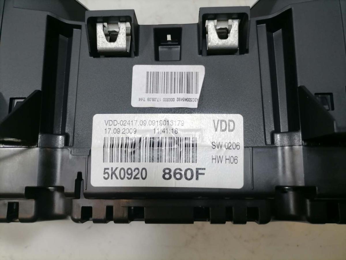 VW Golf 6 original Kombiinstrument Tacho 1,4 59kw* CGGA* 5G Schalter Bj.2009